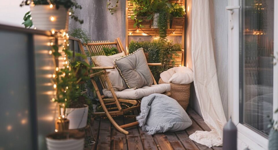 Jak urządzić mały balkon w stylu skandynawskim z naturalnymi akcentami