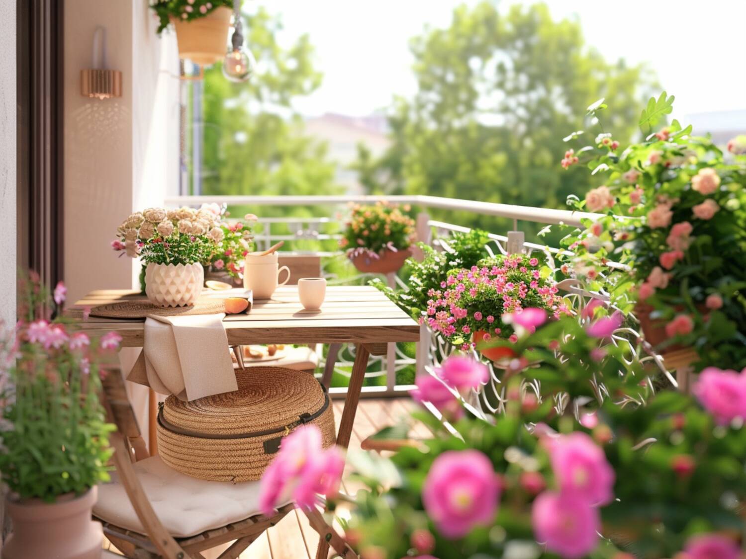 Jak zaaranżować balkon w stylu prowansalskim z dekoracyjnym oświetleniem?