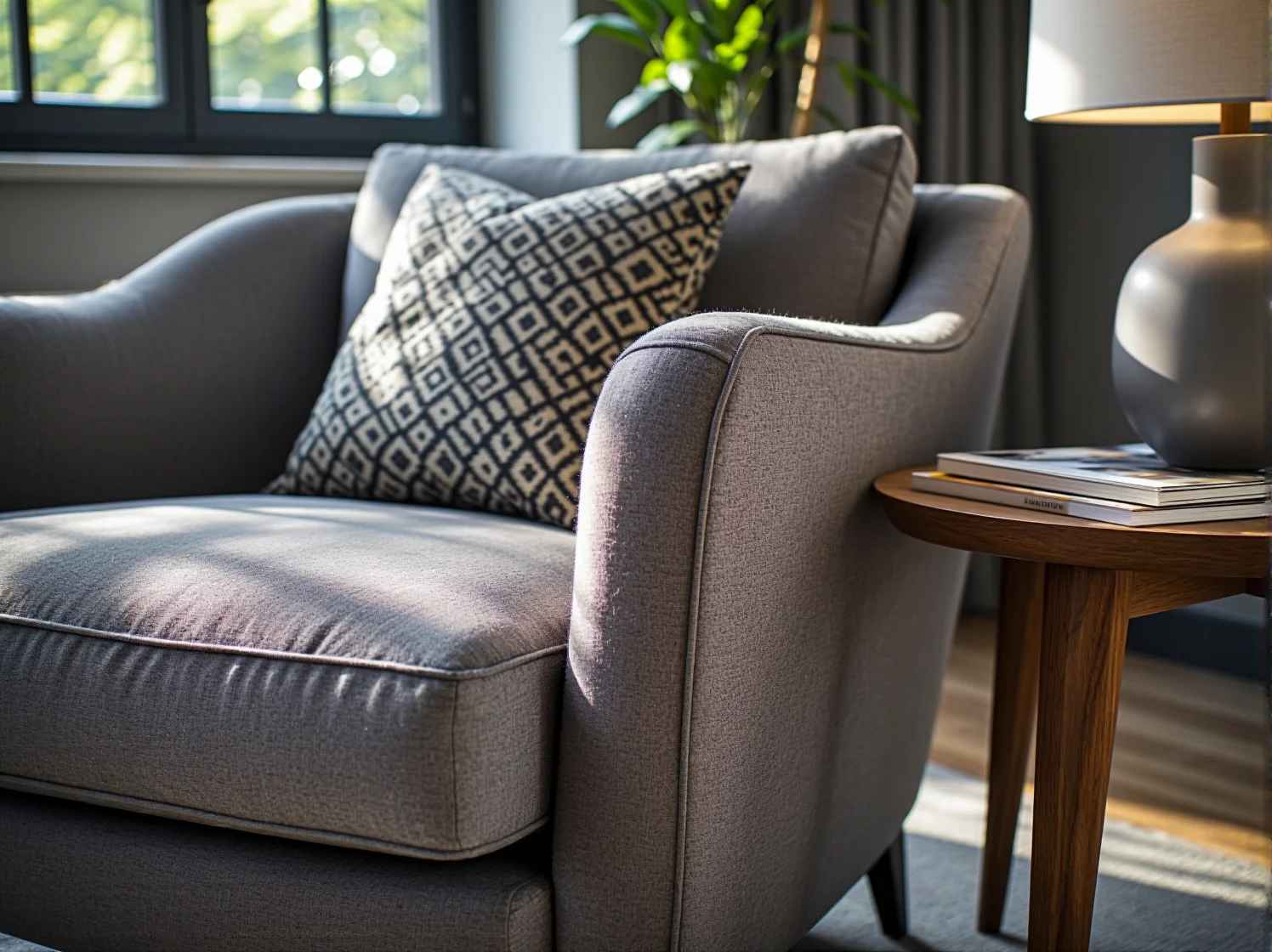 Nowoczesne meble hotelowe: ekologiczny fotel w lobby.