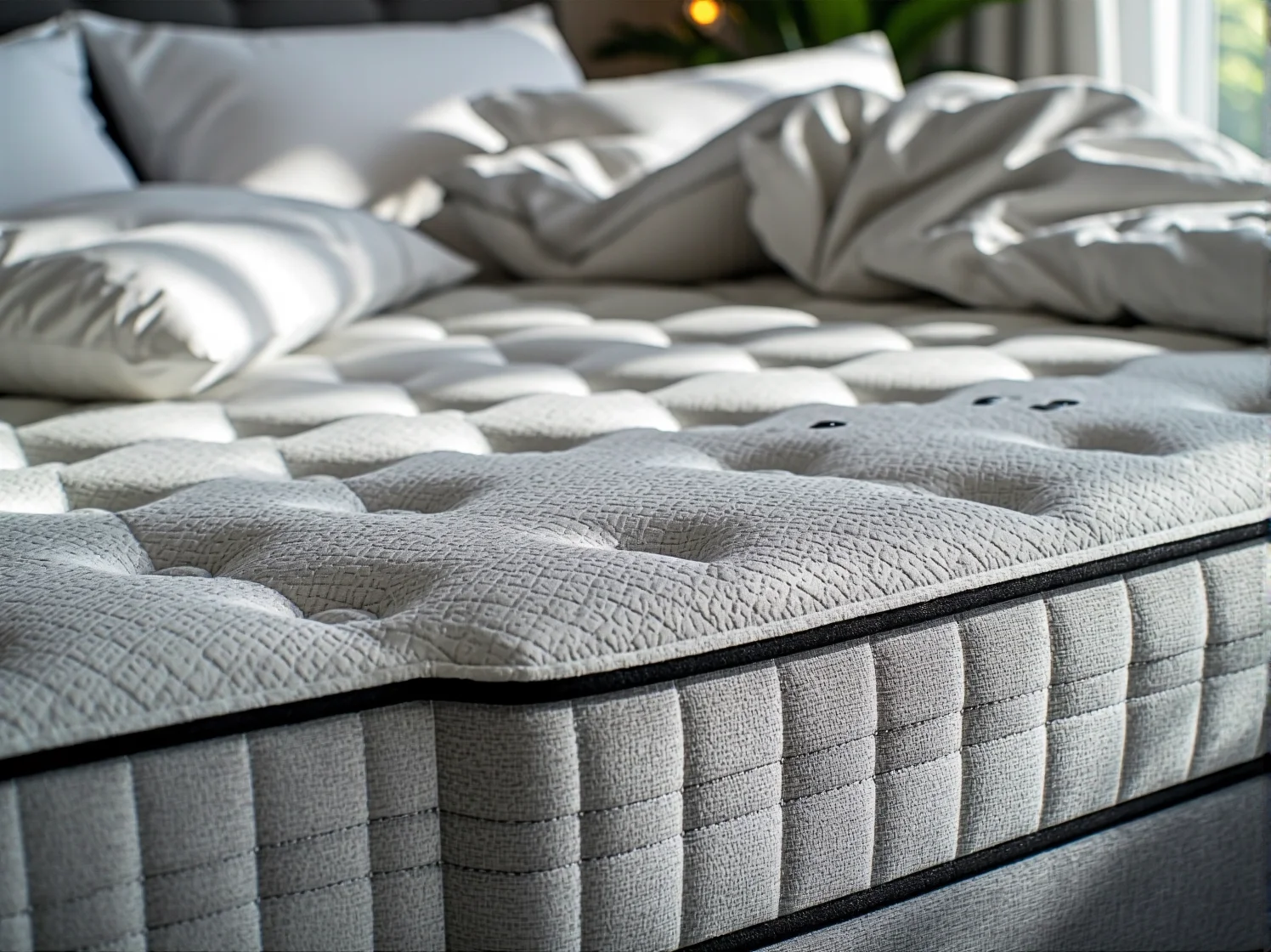 Inteligentne łóżko z systemem monitorowania faz snu i parametrów życiowych poprawiające jakość wypoczynku.