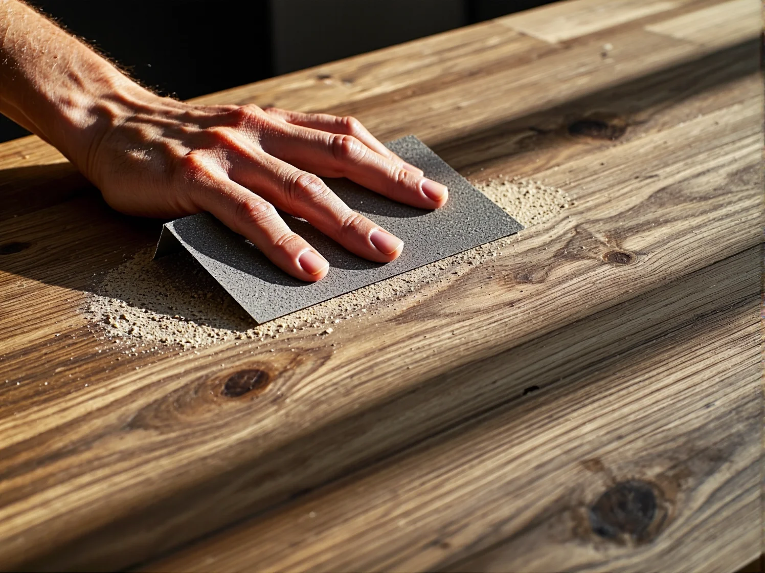 Nowoczesne kinkiety zewnętrzne LED glamour zamontowane na elewacji przy tarasie wypoczynkowym.