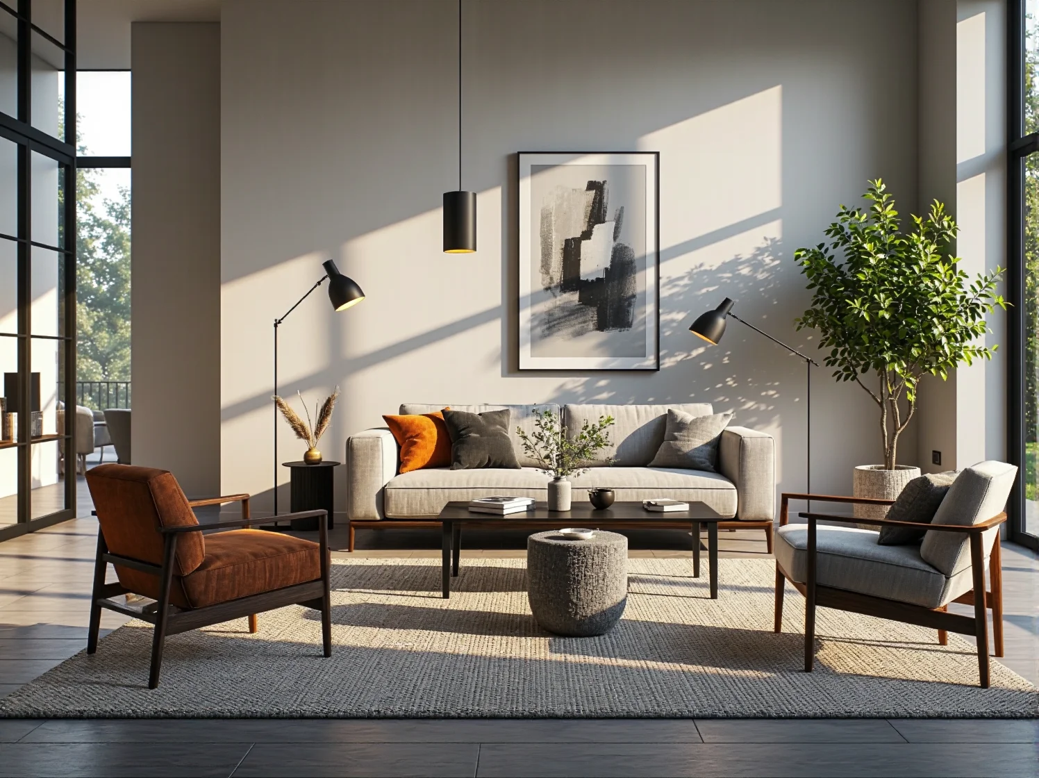 Zewnętrzne latarnie ogrodowe ustawione przy wejściu do klasycznej altany drewnianej.