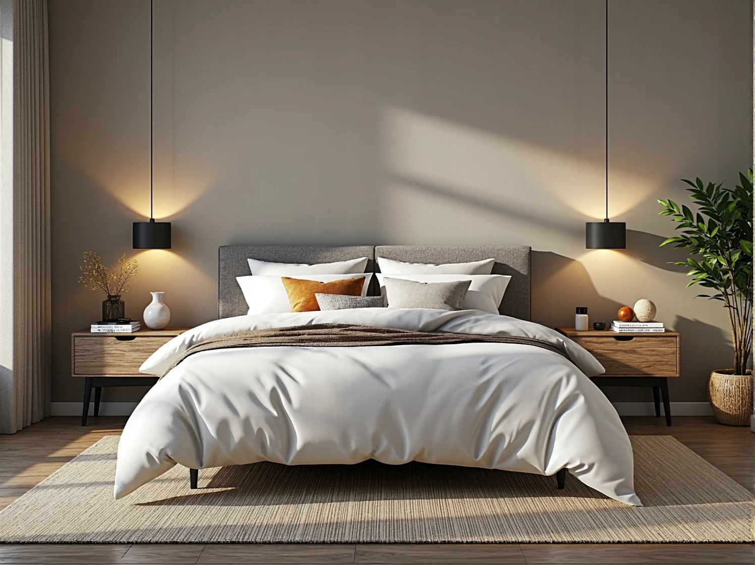 Wytrzymałe stalowe meble ogrodowe w stylu industrialnym z szarymi poduszkami.