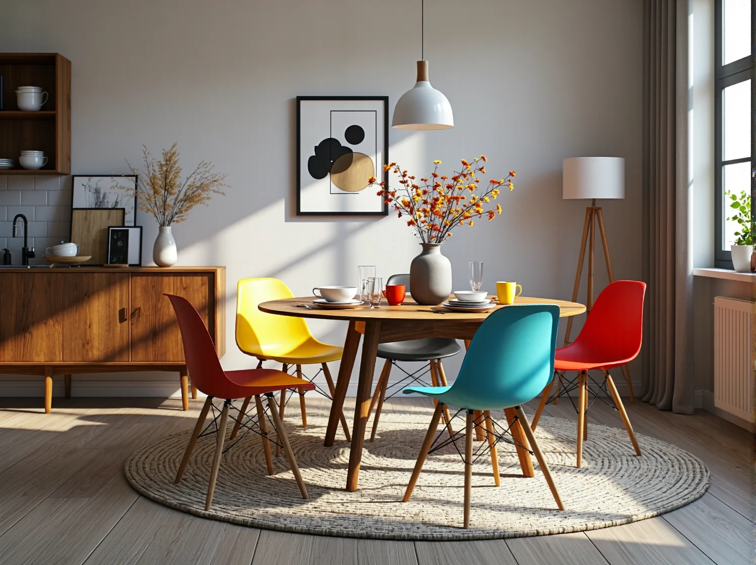 Stare drewniane meble odzyskują blask. Pomysł na unikalny wystrój salonu w stylu retro-scandi.