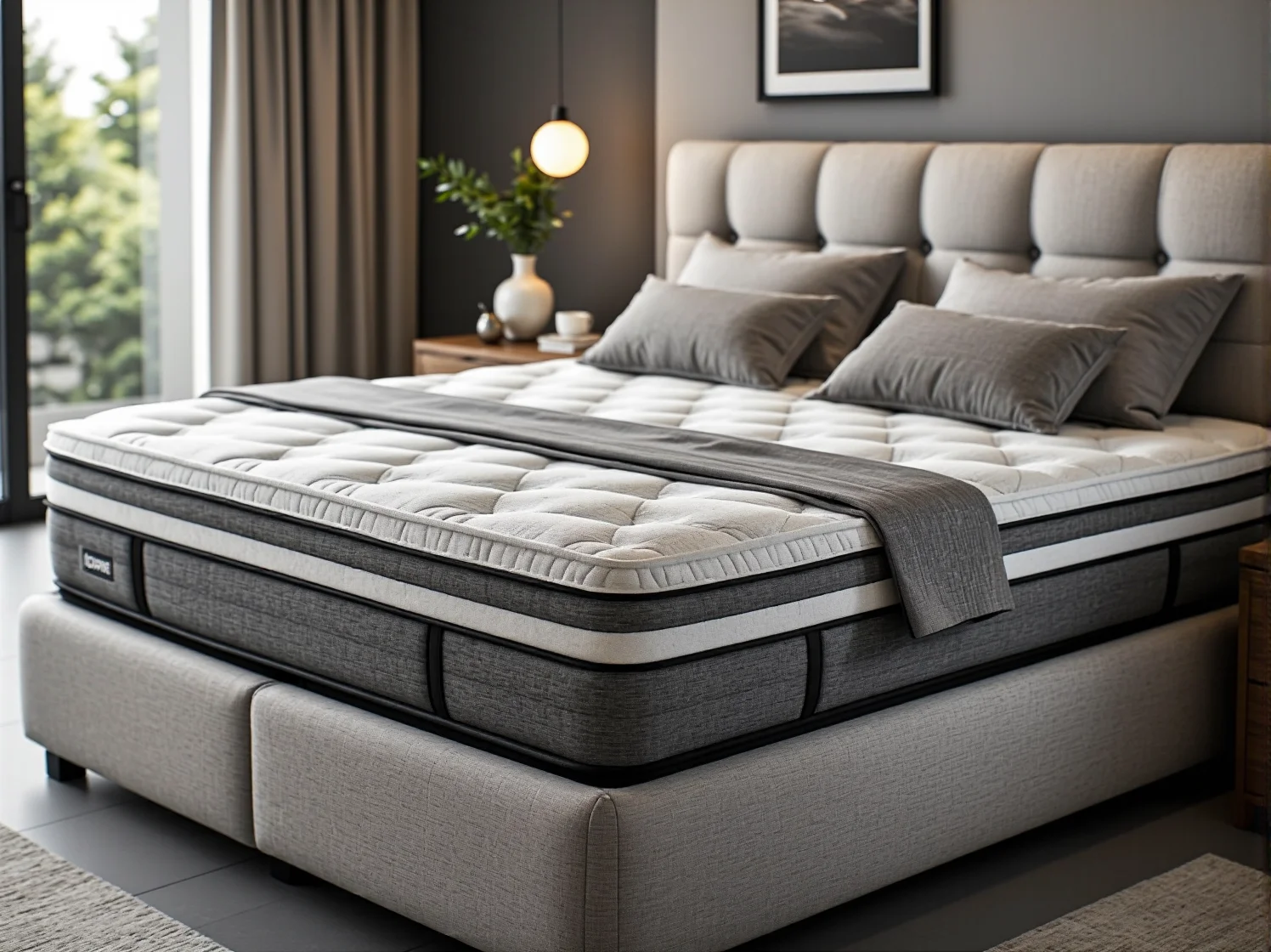 Wytrzymała sofa hotelowa z wysokiej jakości tkaniny, zapewniająca komfort i trwałość w strefie lounge.